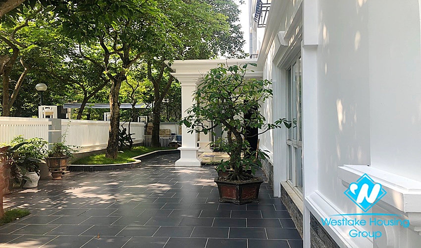Beautiful new villa with full new equipments for rent in Ciputra, Tay Ho